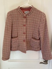 Vintage Pendleton light weight wool short spring Button jacket 14 Pinks Medium
