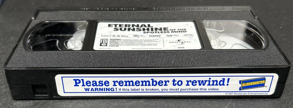 Eternal Sunshine Of The Spotless Mind VHS Jim Carrey Kate Winslet Kirsten Dunst - Image 3 of 4