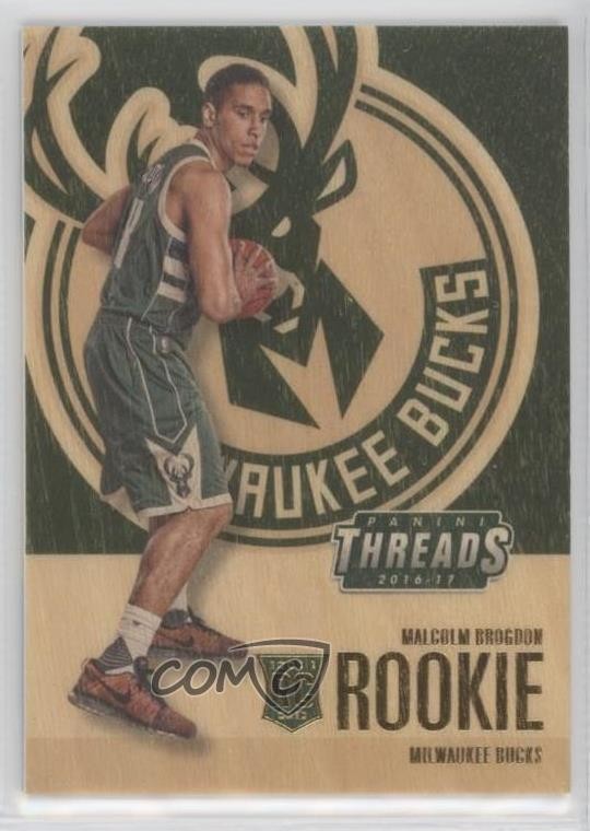 2016-17 Panini Threads Wood Rookies Malcolm Brogdon #242 Rookie RC