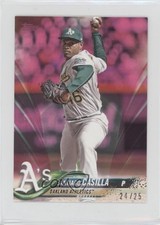 2018 Topps Mini Pink 24/25 Santiago Casilla #509 0h1