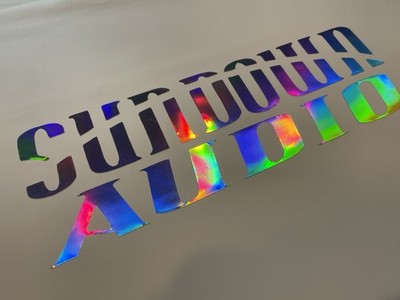 8 Inch Holographic Sundown Audio Vinyl Decal Sticker Emblem x12 x18 x15 SALT 12