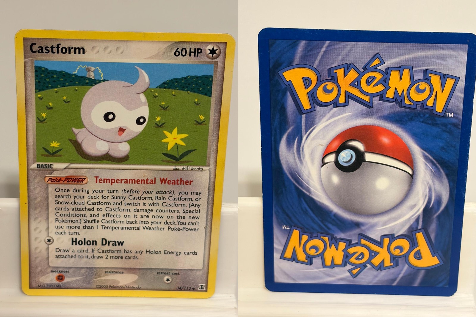Castform 34 MODERATELY PLAYED Delta Species 113 Pokemon