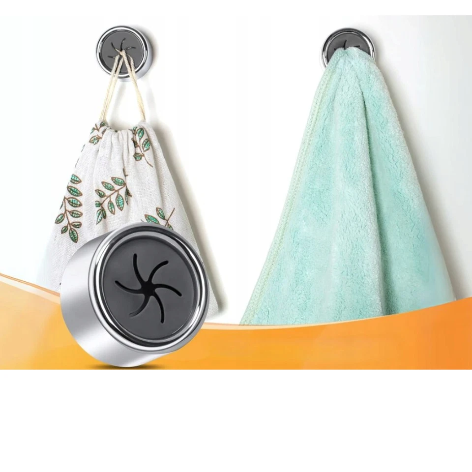 Handtuchhalter Set Selbstklebend Handtuchhaken Metall Geschirrtuchhalter NEU - Bild 2 von 4