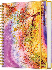 Lined Spiral Notebook Journal for Women, 150 Pages Cute Notebooks 5.75  X 8.38  ,