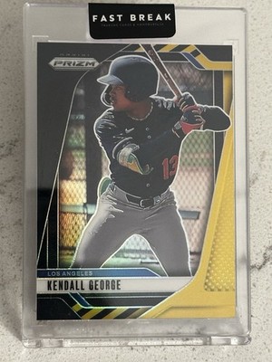 KENDALL GEORGE 2025 PANINI PRIZM GOLD BLACK FOTL 5/5 DODGERS SSP GRADEABLE  