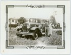 Vintage L.A. Olympics Bordered Snapshot Big 1925-29 Franklin 130 135 137 Sedan — photo 1
