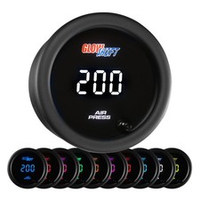 Glowshift Digital 200 Psi Air Pressure Suspension Gauge Kit W Sensor 10 Color