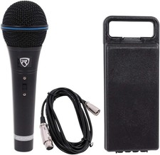 Rockville RMM-XLR Super Cardioid Dynamic Microphone, 600 Ohm, Metal Black