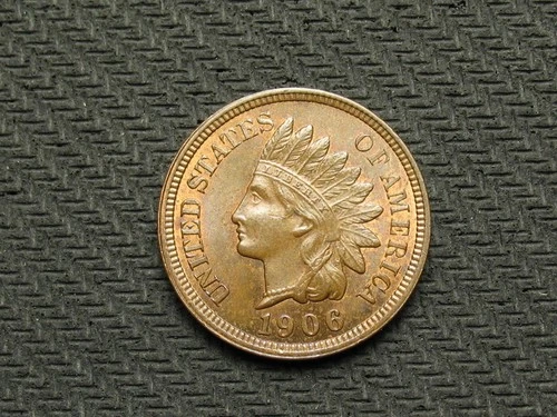 🔥OLD COIN SALE- BU 1906 INDIAN HEAD CENT PENNY COLLECTIBLE U.S PENNY🔥LOT 196us