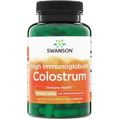 Swanson High Ig Colostrum 500 mg 120 Capsules