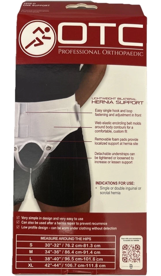 OTC Lightweight Double Hernia Support Medium White (2958D-M) BRAND NEW & FREE 📦 - Image 2 of 2
