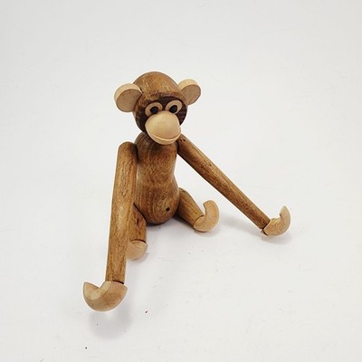 Vintage 1960's Wooden MCM Teak Monkey Chimp Wood Animal Japan Kay Bojesen Era !!