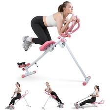 4-in-1 Rowing Machine,Ab Machine–Foldable Full Body Workout Equipment,Max 120kg