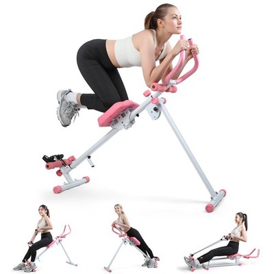 4-in-1 Rowing Machine,Ab Machine Foldable Full Body Workout Equipment,Max 120kg