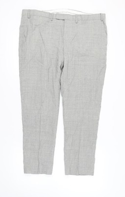 Marks and Spencer formelle Herrenhose grau Wolle