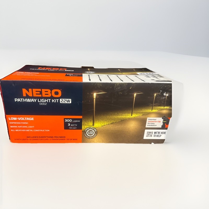 NEBO Pathway Light Kit 22w 6pc Espresso Finish NEB-LSP-0002 Landscape Led NEW