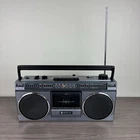 Vtg. 1980s HITACHI Stereo Cassette Boombox AM/FM/SHORTWAVE Model TRK-610H RARE!