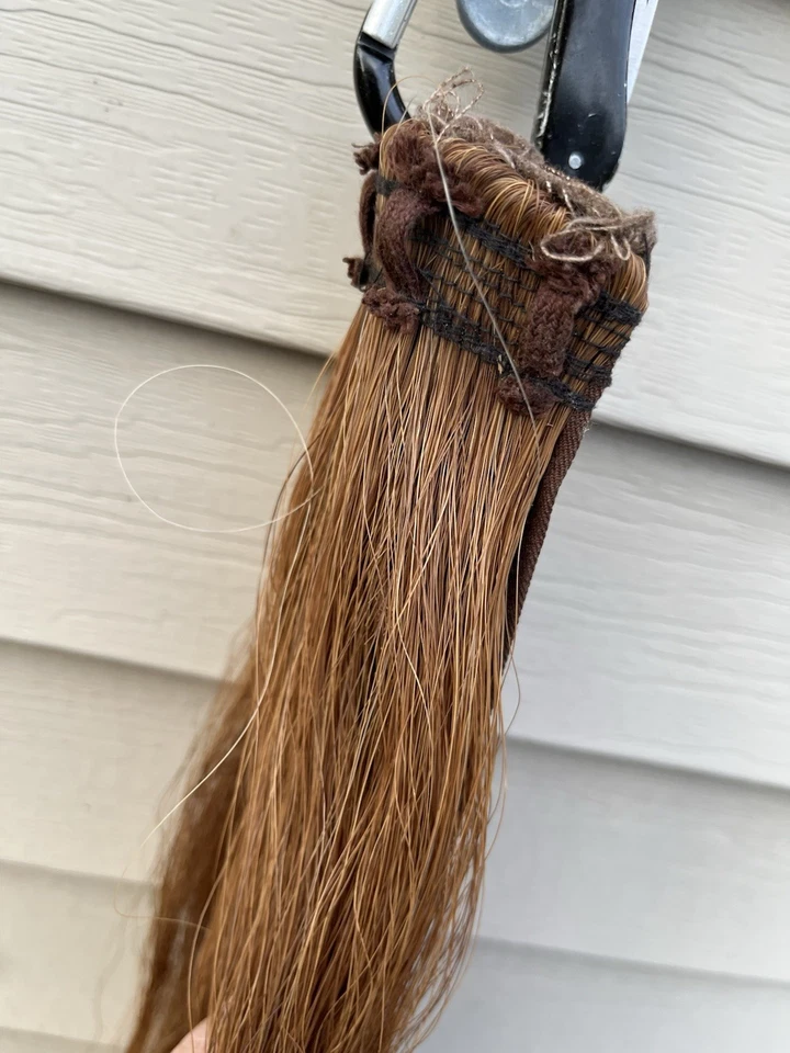 Prolunga coda di cavallo finta a strati 1 libbra castagno rosso lunghezza 50" - Immagine 2 di 4