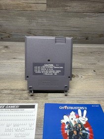 Ghostbusters II (Nintendo Entertainment System NES 1985) CARTRIDGE WITH MANUALS