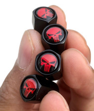 1 Set Of Tire Valve Stem Caps For Car Truck Standard Fitting Red