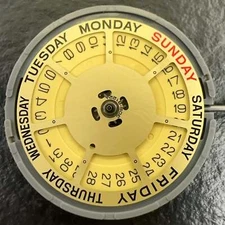 Ultrathin Quartz Watch Movement Miyota 6M55 Japan Made Yellow Disk 3 Hands Part