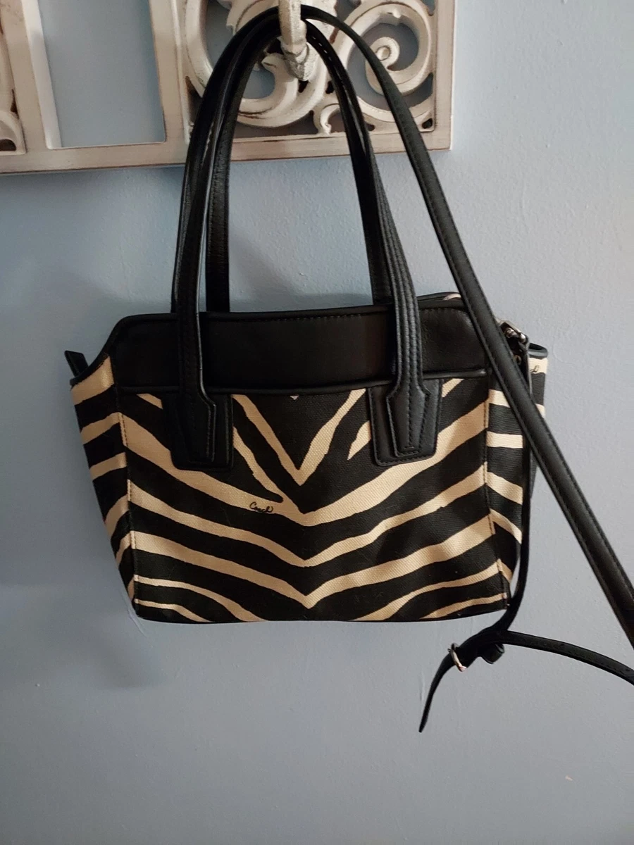 Zebra hot sale coach purse