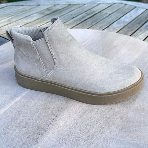 Dr. Scholl's Madison Boot Mujer Zapatillas Botas Talla 6 Taupe Microfibra Nuevo Zapato - Imagen 8 de 12