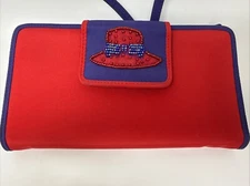 Red Hat Society Wallet Purse Red Purple