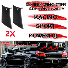 Paar Wing Spoiler Stabilizer Stiffi Schwarz für Subaru Impreza WRX STi 2002-2007
