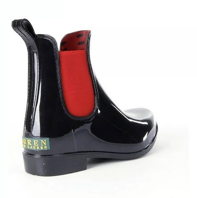 ralph lauren black rain boots