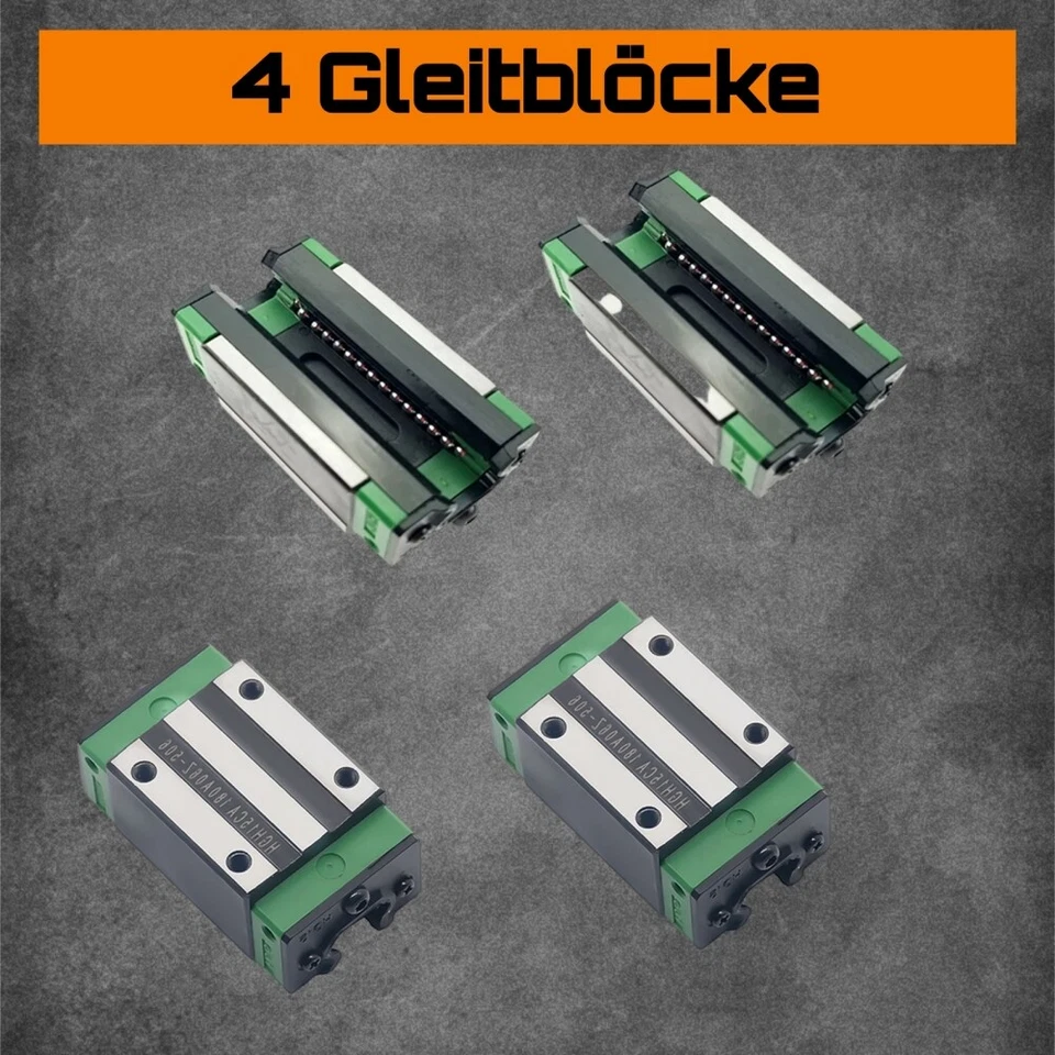 HGR15 HGR20 HGR25 Linearführung Führungsschiene Rail+ HGH15/20/25CA Gleitblocks - Bild 4 von 4
