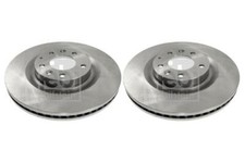 Pair of Front Brake Discs FOR MAZDA CX-9 3.7 07->20 TB Febi