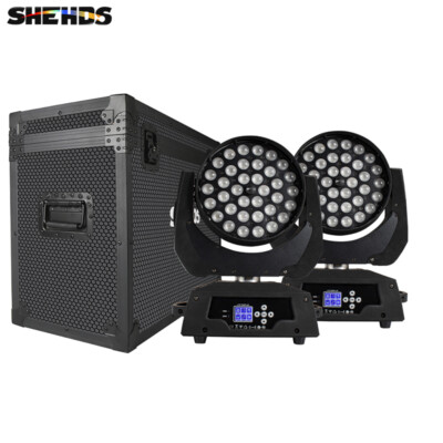 SHEHDS LED 36x18W Wash Zoom RGBWA+UV Moving Head Lighting Stage Light Or Case