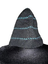 Unisex Cold Weather Black  Blue Small Beanie Winter Hat