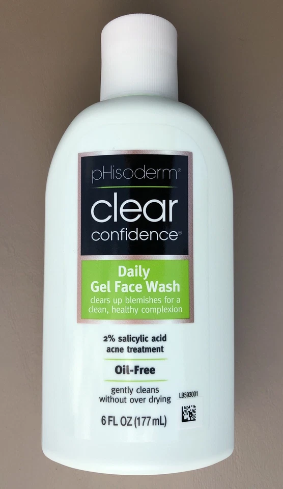 Lot of 2 pHisoderm Clear Confidence Daily Gel Face Wash 6oz Ea 2% Salicylic Acid - Image 2 of 4