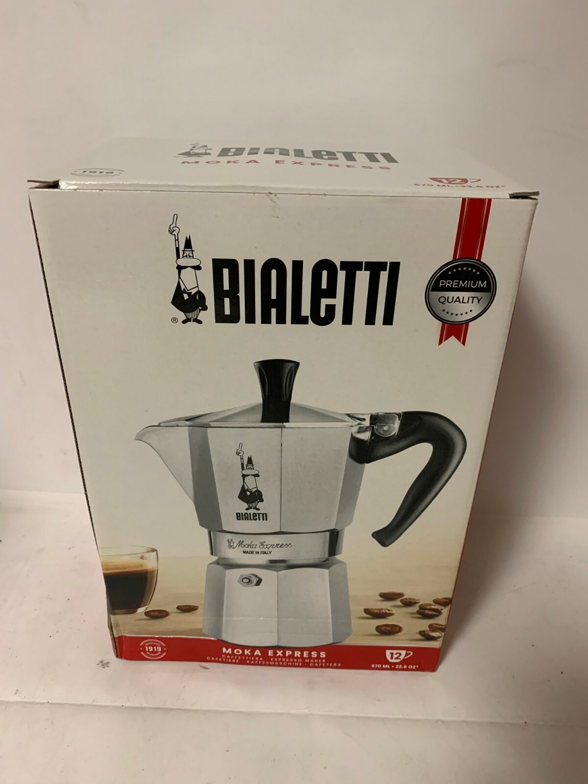 Bialetti Moka Express Stovetop Espresso Maker 12 Cup eBay