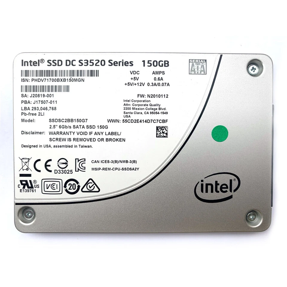150GB Intel S3520 Enterprise DC Solid State Drive 2.5" SATA SSD SSDSC2BB150G7 - Image 4 of 4