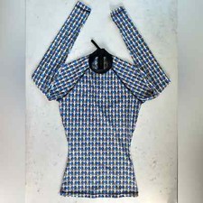 J.Crew Floral Motif Printed Rash Guard Swim Cover Sz XXS