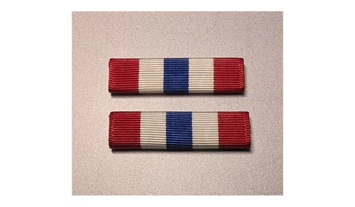 CORRECT SIZE Texas State Guard Commendation Ribbons -Moiré -Made in USA-Set of 2