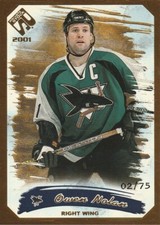 2000-01 Private Stock Gold #89 Owen Nolan/75