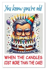 Birthday Card Candles Funny Birthday Card Greeting Card GC15