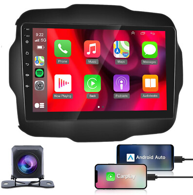 32GB For 15-20 Jeep Renegade Carplay Android 13 Car Stereo Radio GPS