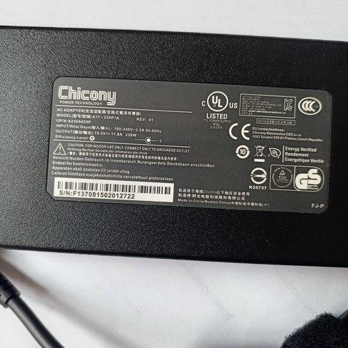 Chicony A17-230P1A 19.5V 11.8A 230W AC Adapter Charger 5.5MM MSI Gigabyte Clevo - Picture 6 of 10