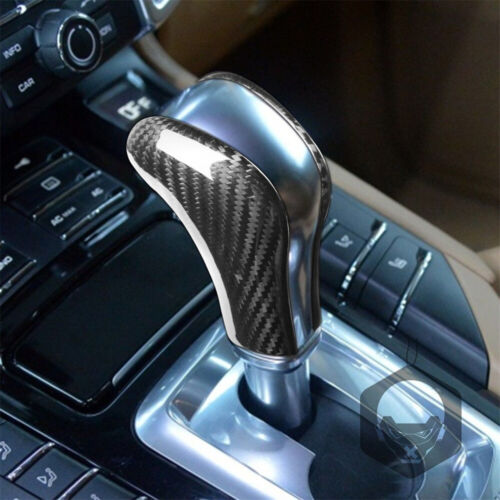 Borde de perno de cambio de engranajes de fibra de carbono real para accesorios Porsche Cayenne 2011-2017 - Imagen 3 de 12