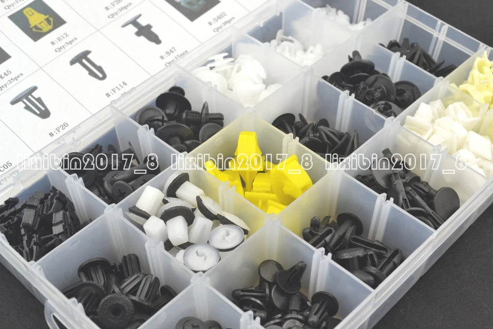 418 Pcs Car Clip Trim Panel Bumper Fender Fastener Retainer Assortment For Honda - Image 4 of 4