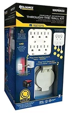 Reliance Controls WKPBN30 Portable Generator Through-the-Wall Kit Pwr Transfer