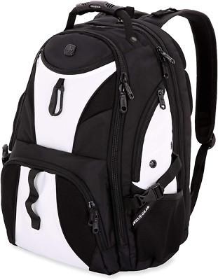 TSA-Friendly 1900 Scansmart 17'' Laptop Backpack - White/Black Design
