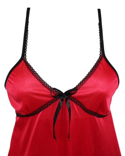 1ª Elección Lujosamente Suave y Sexy Camisón de Nylon con Bordado Estilo 11 - Imagen 3 de 10
