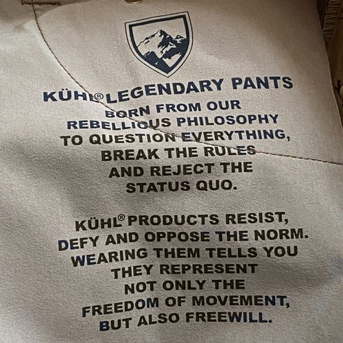 KUHL Rydr Pant 30x34 Full Fit Vintage Patina Dye Twill Stretch Dark Khaki NWT - Picture 11 of 17