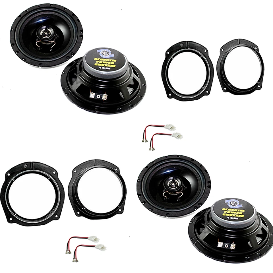 Kit 4 casse per LANCIA DELTA 2008-2016 con adattatori e supporti